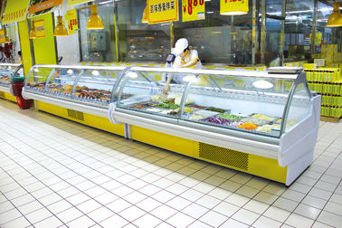 کابینت نمایش مواد غذایی گوشت از نوع از راه دور -1-5 Pr تولید کولرهای صفحه نمایش